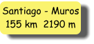 Santiago - Muros 155 km  2190 m