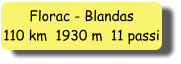 Florac - Blandas 110 km  1930 m  11 passi