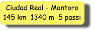 Ciudad Real - Montoro 145 km  1340 m  5 passi