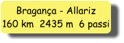 Bragança - Allariz 160 km  2435 m  6 passi